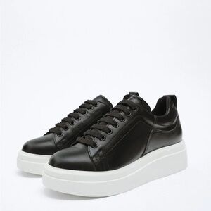 Zara Black and White Athletic Shoes